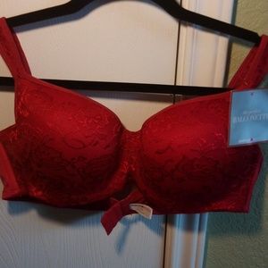 Avenue Body Perfect Balconette red lace bra 42B